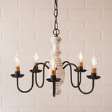 Lancaster Americana Series Wooden Chandelier in 5 COLORS - Primitive Star Quilt Shop - 1