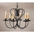 Georgetown Large Textured Black Chandelier