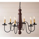 Norfolk Large Sturbridge Series Wooden Chandelier in 4 COLORS - Primitive Star Quilt Shop - 3