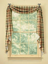 Lemon Pepper Lined Fishtail Swag Curtain - Primitive Star Quilt Shop