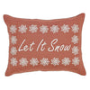 Let It Snow Pillow 14x18" Filled