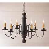 Norfolk Large Hartford Series Wooden Chandelier in 6 COLORS - Primitive Star Quilt Shop - 2