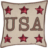 Liberty Stars USA Applique Pillow 18" Filled