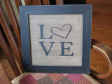 Love Wood Sign - Primitive Star Quilt Shop