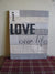 Love Our Life Wood Sign