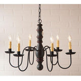 Manassas Sturbridge Series Wooden Chandelier in 4 COLORS - Primitive Star Quilt Shop - 4