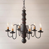 Manassas Hartford Series Wooden Chandelier in 6 COLORS - Primitive Star Quilt Shop - 1