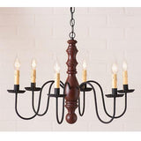 Manassas Sturbridge Series Wooden Chandelier in 4 COLORS - Primitive Star Quilt Shop - 3