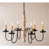 Manassas Sturbridge Series Wooden Chandelier in 4 COLORS - Primitive Star Quilt Shop - 1