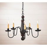 Norfolk Medium Sturbridge Series Wooden Chandelier in 4 COLORS - Primitive Star Quilt Shop - 4