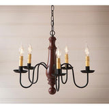 Norfolk Medium Sturbridge Series Wooden Chandelier in 4 COLORS - Primitive Star Quilt Shop - 3