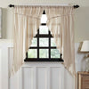 Natural Fringed Tobacco Cloth Prairie Curtains