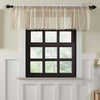 Natural Fringed Tobacco Cloth Valance 72"