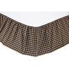 Navy Check Bed Skirt in 3 SIZES