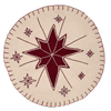 North Star Felt Round Tablemat 13" - Primitive Star Quilt Shop