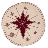 North Star Felt Round Tablemat 13" - Primitive Star Quilt Shop