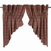 Parker Scalloped Lined Prairie Swag Curtains - Primitive Star Quilt Shop