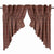 Parker Scalloped Lined Prairie Swag Curtains