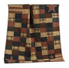 Patriotic Patch Quilted Throw - Primitive Star Quilt Shop