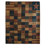 Patriotic Patch Quilted Throw