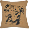 Pit Bull Filled Pillow 16" Filled