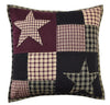 Plum Creek Star Quilted Pillow 16" Filled - Primitive Star Quilt Shop