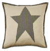 Plymouth Star Fabric Pillow 16" Filled - Primitive Star Quilt Shop