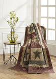 Plymouth Quilted Throw - Primitive Star Quilt Shop