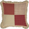 Prairie Winds Patchwork Pillow 18" Filled