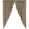 Primitive Star Lined Prairie Curtains