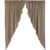 Primitive Star Lined Prairie Curtains