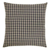 Black Check Fabric Euro Sham 26x26" - Primitive Star Quilt Shop - 1