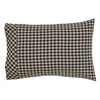 Black Check Pillow Case - Set of 2 - Primitive Star Quilt Shop