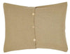 Burlap Natural Standard Sham 21x27" - Primitive Star Quilt Shop - 2