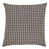 Navy Check Fabric Euro Sham 26x26" - Primitive Star Quilt Shop - 1