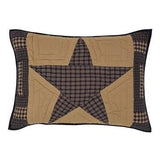 Teton Star Quilted Standard Sham 21x27" - Primitive Star Quilt Shop - 1