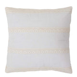 Quinn Creme Pillow 18" Down Filled - Primitive Star Quilt Shop - 2