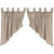 Rachel Grey Unlined Tab Top Prairie Swag Curtains