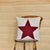 Red Star Applique Pillow 18" Filled