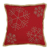 Revelry Snowflake Pillow 12x12"