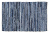 Denim and Hemp Chindi Rug 27x48" - Primitive Star Quilt Shop