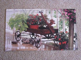 Flower Wagon Floor Mat - Irvin Hoover - Primitive Star Quilt Shop