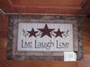 Live Laugh Love Floor Mat - Primitive Star Quilt Shop