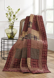 Rutherford Quilted Throw - Primitive Star Quilt Shop