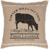 Sawyer Mill Cow Pillow 18" Filled