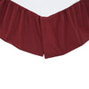 Solid Burgundy Bed Skirt in 3 SIZES