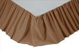 Solid Khaki Bed Skirt in 3 SIZES