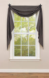 Sturbridge Navy Lined Fishtail Swag Curtain