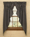 Sturbridge Navy Lined Prairie Curtains