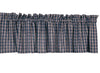 Sturbridge Navy Unlined Valance 72"